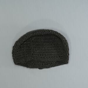 Old Navy Women's Grey Knit Beanie with Flower - One Size